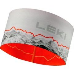 LEKI XC Headband, white-orange