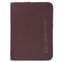 LIFEVENTURE RFiD Card Wallet, plum