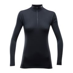 DEVOLD Breeze woman half zip neck black