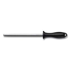 VICTORINOX Swiss Classic, honing steel, 20cm, medium-fine cut, round, black