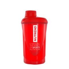 NUTREND láhev-šejkr NUTREND 0,6 l, červený
