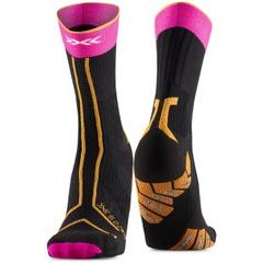 X-BIONIC X-SOCKS® TRAILRUN TERRASKIN EXPERT CREW X BLACK/FLUO PINK/BLAZING ORANGE