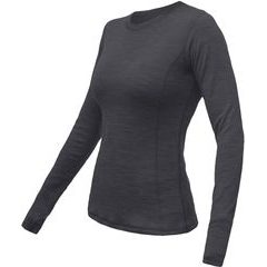 SENSOR MERINO BOLD dámské triko dl.rukáv anthracite gray