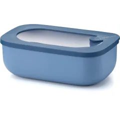 GUZZINI Nízká obdélníková krabička na potraviny 900CC ECO STORE&MORE, modrá