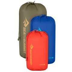 SEA TO SUMMIT Lightweight Stuff Sack Set 5, 8, 13L Spicy Orange, Surf the Web, Burnt Olive