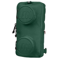 LEGO BAGS Brick 1x2 Sling Bag 2,5 - tmavě zelený