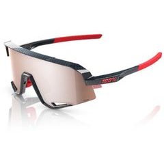 100% SLENDALE - Gloss Crabon Fiber - HiPER Crimson-Silver Lens