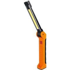 SOLIGHT WM20 pracovní nabíjecí LED lampa, 500lm + 70lm, COB, Li-Ion, USB, černooranžová