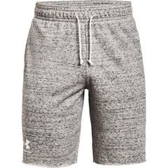 UNDER ARMOUR RIVAL TERRY SHORT, white