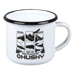 HUSKY PLECHOVÝ HRNEK HORY-BÍLÝ