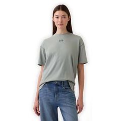 GAP 887650-04 Oversize tričko s logem VintageSoft Zelená