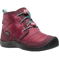 KEEN HOWSER II CHUKKA WP CHILDREN, beaujolais/pool blue
