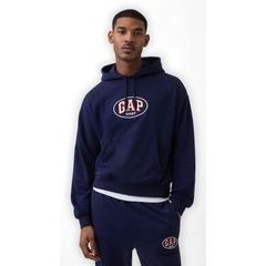 GAP 887935-01 Oversize mikina s logem VintageSoft Tmavě modrá