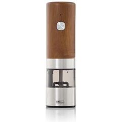 ADHOC i.Mill, dobíjecí na USB-C, akácie/nerez/akryl, 17 cm