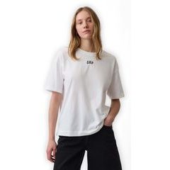 GAP 887650-05 Oversize tričko s logem VintageSoft Bílá