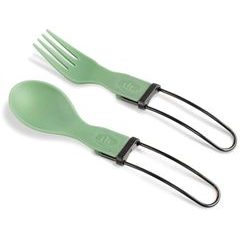 GSI OUTDOORS Tekk Folding Cutlery Set; green