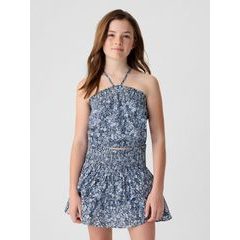 GAP 434439-01 Dětský vzorovaný top Modrá