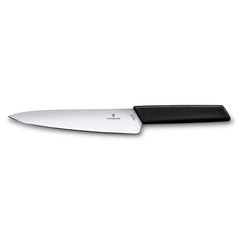 VICTORINOX Swiss Modern, carving knife, 19 cm, straight, black, blister