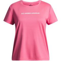UNDER ARMOUR Tech Wordmark Graphic SS-PNK