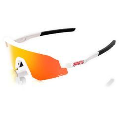 100% SLENDALE XS - Matte White - HiPER Red Multilayer Mirror