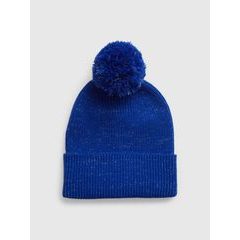 GAP 513290-00 Dětská čepice s bambulí Tmavě modrá