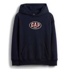 GAP 887445-00 Dětská mikina s logem VintageSoft Tmavě modrá