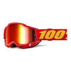 100% ACCURI 2 Goggle Red - Red Mirror Lens