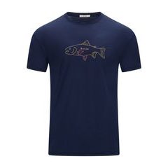 ACLIMA LightWool 140 Tee Salmon M's Navy Blazer