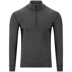 ACLIMA WarmWool mockneck M's Marengo/Jet Black
