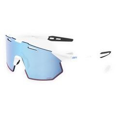 100% HYPERCRAFT SQ - Soft Tact White - HiPER Blue Multilayer Lens