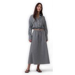 GAP 888014-01 Popelínová maxi sukně Černá