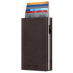 TRU VIRTU Wallet Click & Slide - leather Nappa Brown