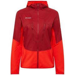 MAMMUT Aenergy ML Hybrid Hooded Jacket Women dark mammut red-mammut red