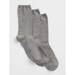 GAP 282680-02 Ponožky basic, 3 páry Šedá
