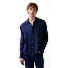 GAP 886385-04 Lněná košile Tmavě modrá