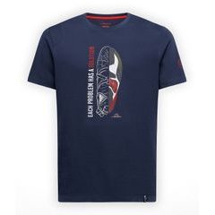 LA SPORTIVA Solution T-Shirt M Night Sky/Mountain Red