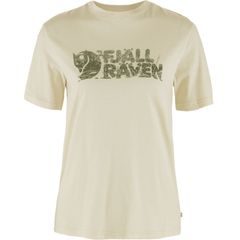 FJÄLLRÄVEN Lush Logo T-shirt W Chalk White