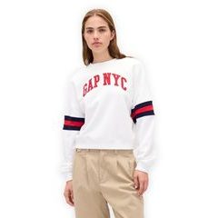 GAP 799272-04 Oversize mikina VintageSoft Bílá