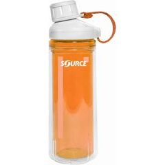 SOURCE ECO -Tritan double wall 0.60 L - Clickseal Amber Orange strap Nepal