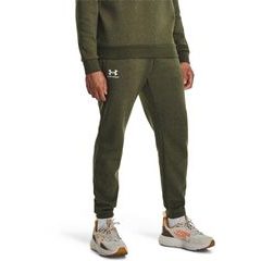 UNDER ARMOUR Essential Fleece Jogger, Marine OD Green / White