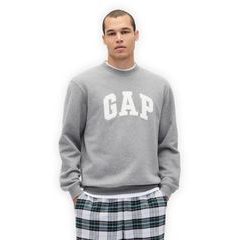 GAP 849336-00 Mikina s logem VintageSoft Unisex Šedá