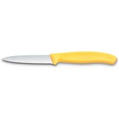 VICTORINOX Swiss Classic, paring knife, 8cm, wavy, pointed tip, yellow