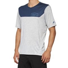 100% AIRMATIC Short Sleeve Jersey, Black/Charcoal