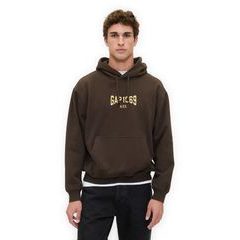 GAP 821291-01 Oversize mikina Heavyweight Hnědá