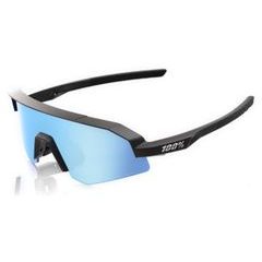 100% SLENDALE XS - Matte Black - HiPER Blue Multilayer Mirror
