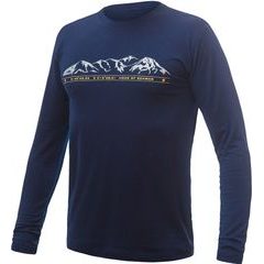 SENSOR MERINO ACTIVE PT MOUNTAINS pánské triko dl.rukáv deep blue