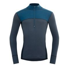 DEVOLD Lauparen Merino 190 Zip Neck Man, Flood/Night/Ink