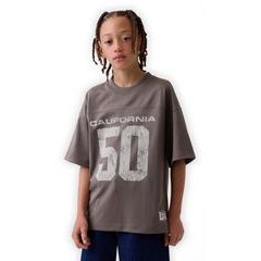 GAP 890733-02 Dětské síťované oversize tričko Hnědá