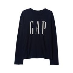 GAP Oversize tričko s logem Tmavě modrá
