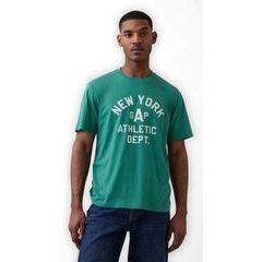 GAP 889442-00 Tričko s logem Athletic Everyday Soft Zelená
